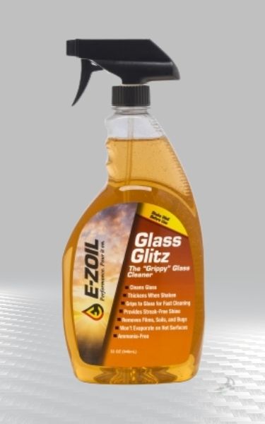 E-ZOIL Glass Glitz Premium Glass Cleaner 32oz. Bottle V20-32